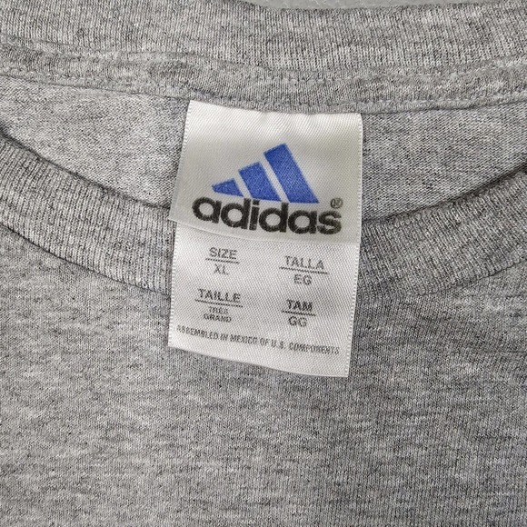 Vintage Adidas Tshirt Mens xl Soccer 90s Y2K Trefoil Mountain Tag Skater Street - Picture 3 of 10